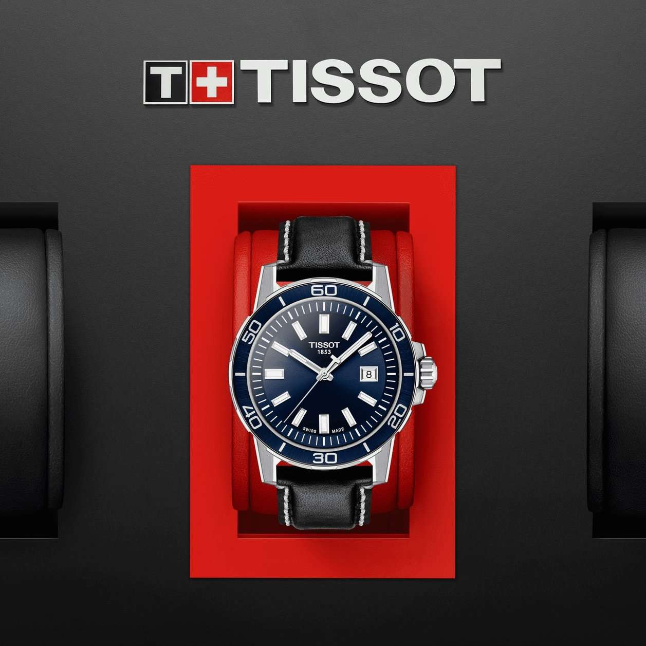 Tissot Tissot Supersport Gent T125.610.16.041.00 SuperSport Chrono — детали корпуса и кожаный